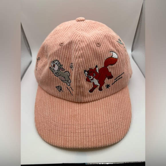 Disney Accessories - NWOT 2023 Disney Parks Peach Corduroy Hat Baseball Cap with Disney "CRITTERS" OS